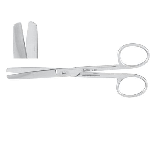 Miltex Scissors Operating 6" Blunt/Blunt Straight Stainless Steel Each - Integra Miltex - 5-27