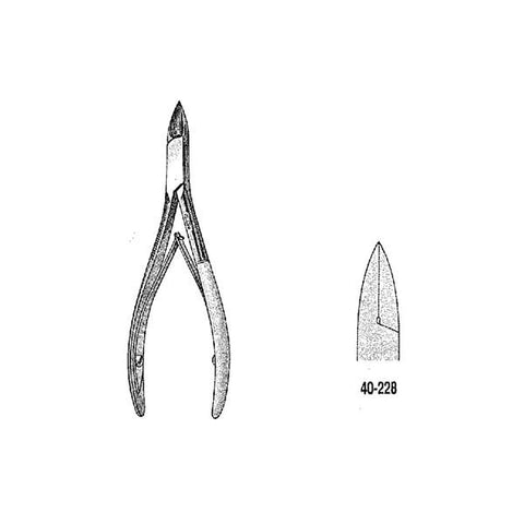 Miltex Nipper Nail 6" Straight Jaw Double Spring Stainless Steel Each - Integra Miltex - 40-228