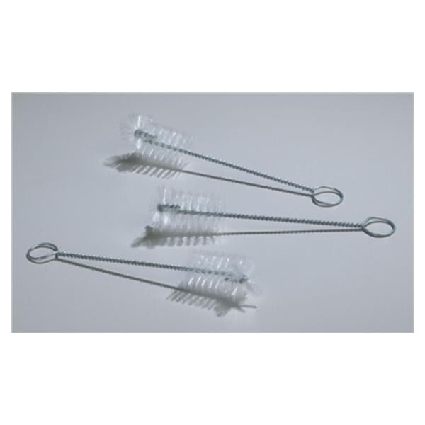 Graham Brush Cleaning Wire 4.5" Nylon Bristle White For #00-4 Trach Tubes 12/Pk - Field/Everest &Jennings - 3399-2