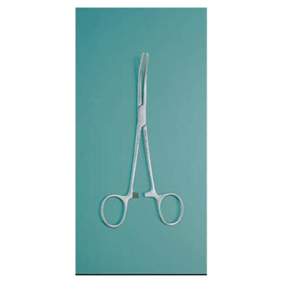 Miltex Forcep Hemostatic Rochester-Pean 6-1/4" Serrated Curved Stainless Steel Each - Integra Miltex - 7-138