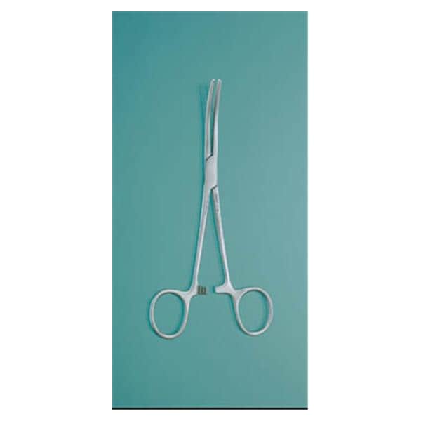 Miltex Forcep Hemostatic Rochester-Pean 6-1/4" Serrated Curved Stainless Steel Each - Integra Miltex - 7-138
