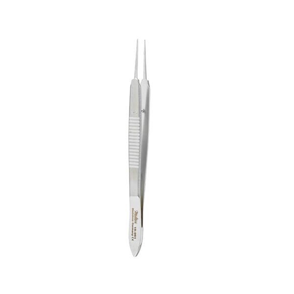 Miltex Forcep Suture Castroviejo 4" 0.3mm/Tying Platform 1x2 Teeth Stainless Steel Eachch - Integra Miltex - 18-951