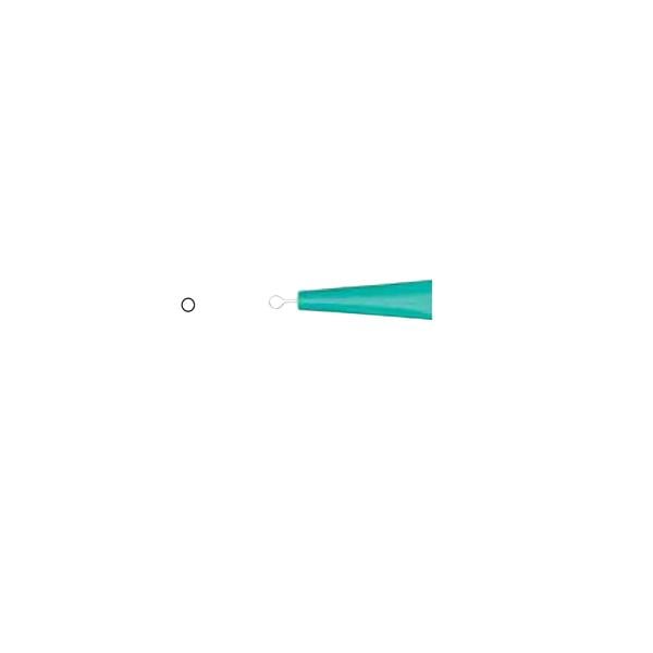 Miltex Curette Dermal Fox 3mm Tip Green Stainless Steel/Plastic Disposable 50/Bx - Integra Miltex - 33-53