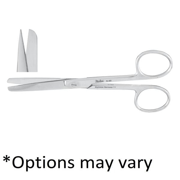 Miltex Scissors Operating 4-1/2" Sharp/Blunt Curved Standard Stainless Steel Eachch - Integra Miltex - 5-42