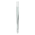 Miltex Forcep Utility McCullough 4" 1.5mm Wide Tip Cross Serrated Straight SS Eachch - Integra Miltex - 18-964