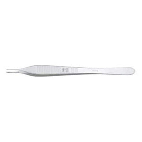 Miltex Forcep Tissue Adson 4-3/4" Cross Serrated Straight 1x2 Teeth Stainless Steel Each - Integra Miltex - 6-121