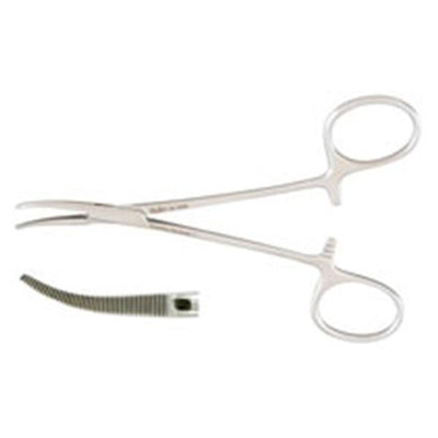 Miltex Forcep Halsted Mosquito 5" Serrated Curved Stainless Steel/Non Magnetic Each - Integra Miltex - 18-1936