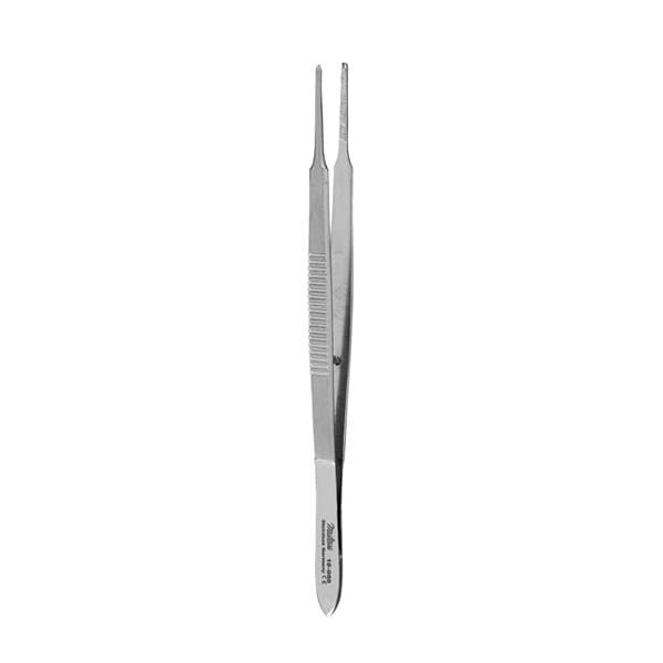 Miltex Forcep Suture McCullough 4" 1.5mm Wide Tip Cross Serrated Straight 1x2Tth SS Each - Integra Miltex - 18-966