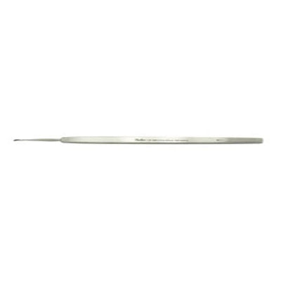 Miltex Spud Foreign Body Ellis 4-1/2" 1.2mm Blade Curved Stainless Steel Each - Integra Miltex - 18-380