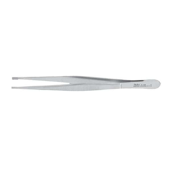 Miltex Forcep Tissue Brown 6" Straight 8x8 Teeth Stainless Steel Eachch - Integra Miltex - 6-138