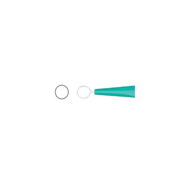 Miltex Curette Dermal Fox 7mm Tip Green Stainless Steel/Plastic Disposable 50/Bx - Integra Miltex - 33-57
