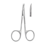 Miltex Scissors Surgical Gradle Vantage 3-3/4" Sharp Serrated Curved Stainless Steel Each - Integra Miltex - V918-1652