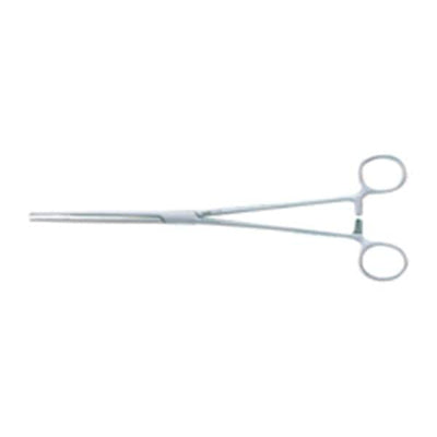 Miltex Forcep Sponge Bozeman 10-1/2" Serrated Straight Stainless Steel Each - Integra Miltex - 7-620