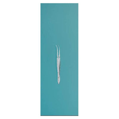 Miltex Forcep Dressing 4" 0.8mm Wide Tip Serrated Tips Half Curve Stainless Steel Each - Integra Miltex - 18-782