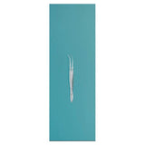 Miltex Forcep Dressing 4" 0.8mm Wide Tip Serrated Tips Half Curve Stainless Steel Each - Integra Miltex - 18-782