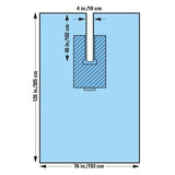 O & M Halyard Sheet Surgical Fenestrated 120x76" 17/Ca - 89301