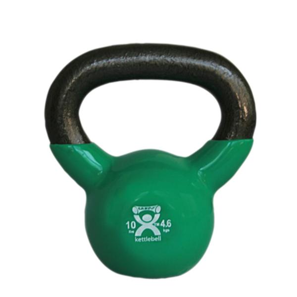 Fabrication Enterprises Kettlebell Weight CanDo 10lb Green Each - 34243