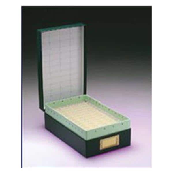 Cargille Laboratories MicroSlide Microscope Slide Storage Box Green 480 Position 9-1/2x6x3-1/4" Each - 73010