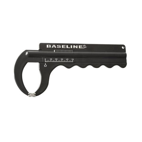 Fabrication Enterprises Caliper Skinfold Baseline 8-1/2x1/2x3-1/2" 50mm Scale Plastic Black Each - 12-1112