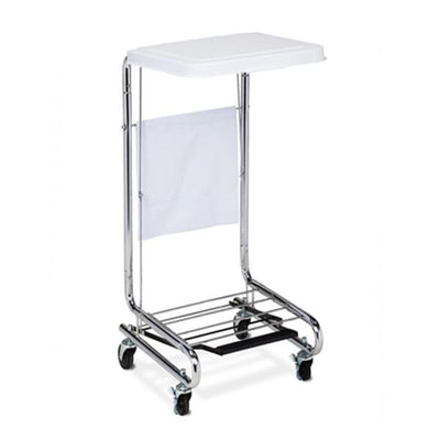 Clinton Industries, Inc. Hamper Laundry Chrome Plated Steel Square 18-5/8x19-1/2x37-1/2" White Each - H40