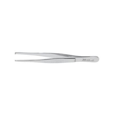 Miltex Forcep Tissue 5" Straight 1x2 Teeth Stainless Steel Each - Integra Miltex - 6-42