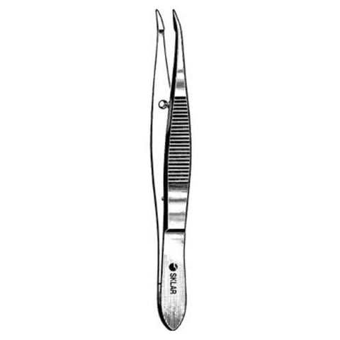 Sklar Instruments Forcep Cilia Barraqua 4-1/4" Smooth Straight Stainless Steel Each - 66-1742