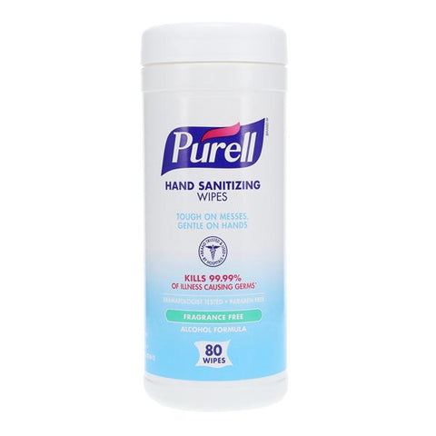 Gojo Industries Inc Wipes Hand Sanitizing Purell Ethyl Alcohol 80 / Can 80x12/Ca - 9030-12