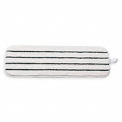 Microfiber Quick Change 5-1/2 x 18 Wet Mop Head White / Green Stripes