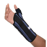 Roylan div of Patterson Med Brace Thumb Spica Wrist/Thumb Black/Blue Size 8" Medium Right Each - 78600103