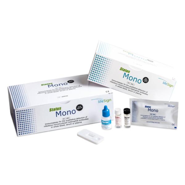 Lifesign LLC Status Mono Test Kit CLIA Waived for Whole Blood 30 Count 30/Bx - 84W30