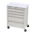Homak Mfg Co. Cart Bedside Super Saver 29x13.25" Casters 5 Drawer Each - BV05