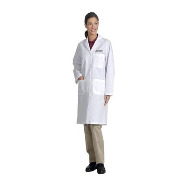 Fashion Seal Lab Coat Traditional Length 80% Polyester / 20% Cotton Womens White Small Each - 400-S