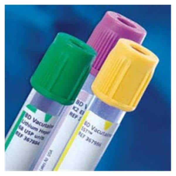 Becton Tube Ven BC Vacutainer 6mL 13x100 Plstc K2EDTA 10.8mg Blu 100/Bx, 10 BX/CA - Dickinson - 368381