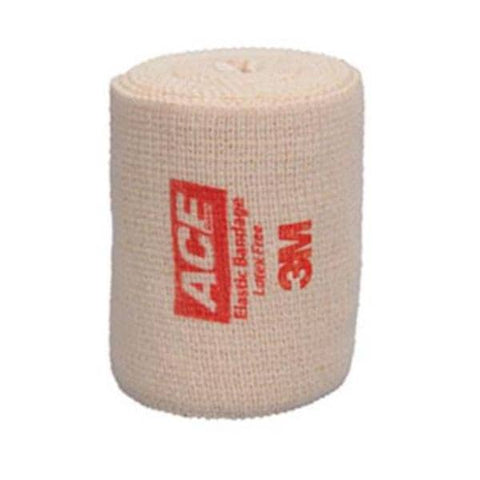 3M Consumer Health Care Bandage ACE 3"x5yd Stretch Rubber/Elastic Beige Latex Non-Sterile 10/Bx, 5 BX/CA - 207432