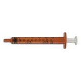 Becton Syringe Dispenser Polypropylene 5cc Clear/Orange Print 100/Bx, 5 BX/CA - Dickinson - 305218