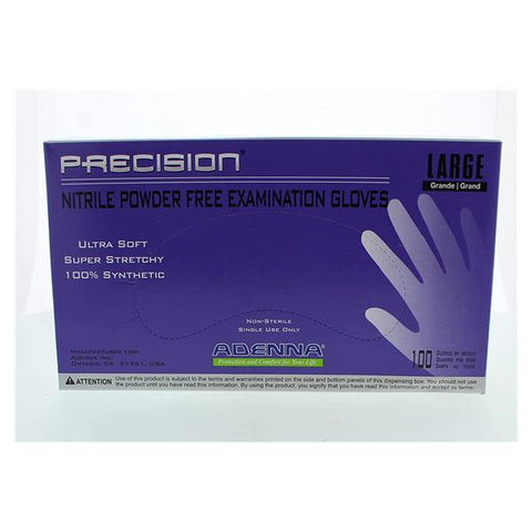 Adenna, Inc Gloves Exam Precision Powder-Free Nitrile Latex-Free Large Violet 1000/Ca - PCS776
