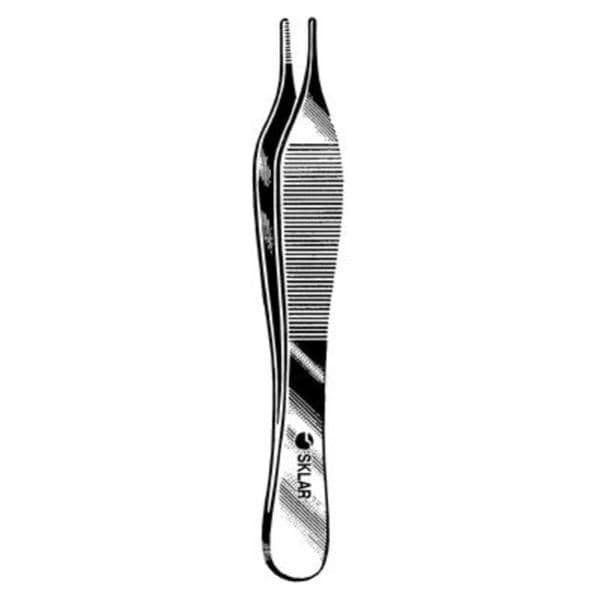 Sklar Instruments Forcep Dressing Adson 4-3/4" Serrated Stainless Steel Each - 50-3147