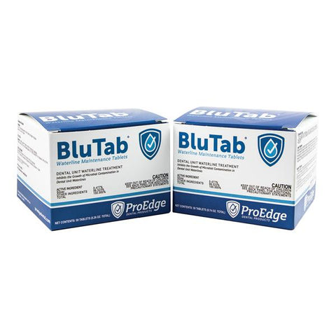 Pro Edge Dental Products Tablets Waterline BluTab Bottle 2 Liter 50/Bx, 12 BX/CA - BT20