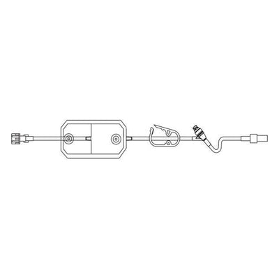 Baxter Healthcare IV Extension Set 19" Male Luer Lock Adapter Primary Infusion Spike 48/Ca - 2H8603