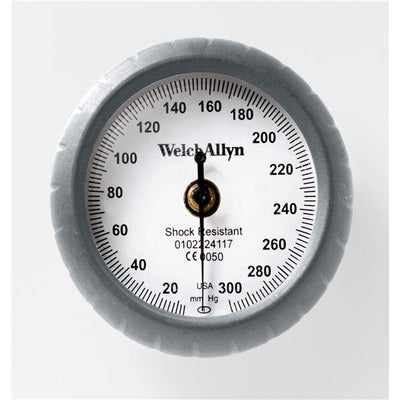 Welch Gauge Aneroid DuraShock Bronze Series Dial Display Black/Gray Eachch - Allyn - DS44
