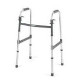Invacare Walker I-Class 300lb Gray Tp 17.5x17x30.375-37.375" Pdl Rls Mchnsm Adlt 4/Cr - 6291-A