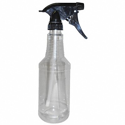 Clear/Black Polyethylene Terephthalate/Polypropylene Trigger Spray Bottle 16 oz. 12 PK