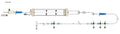 CODAN Vented 60 drop Burette Set, (2) roller clamps, air eliminating disk, needlefree Y-site, 2-gang four-way stopcock manifold, detachable four-way stopcock extension, detachable four-way stopcock,5” microbore pigtail with injectable