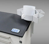 capsa Corner Organizer, Gray, 2 Side Bins And AX Arm W/Bracket, Beverage Container