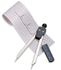 American Diagnostic EKG Ruler & Calipers - EKG Caliper, Display