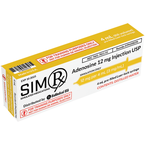 SimRx Adenosine Injection PREFILLED SYRINGE USP 12mg/4mL - Each