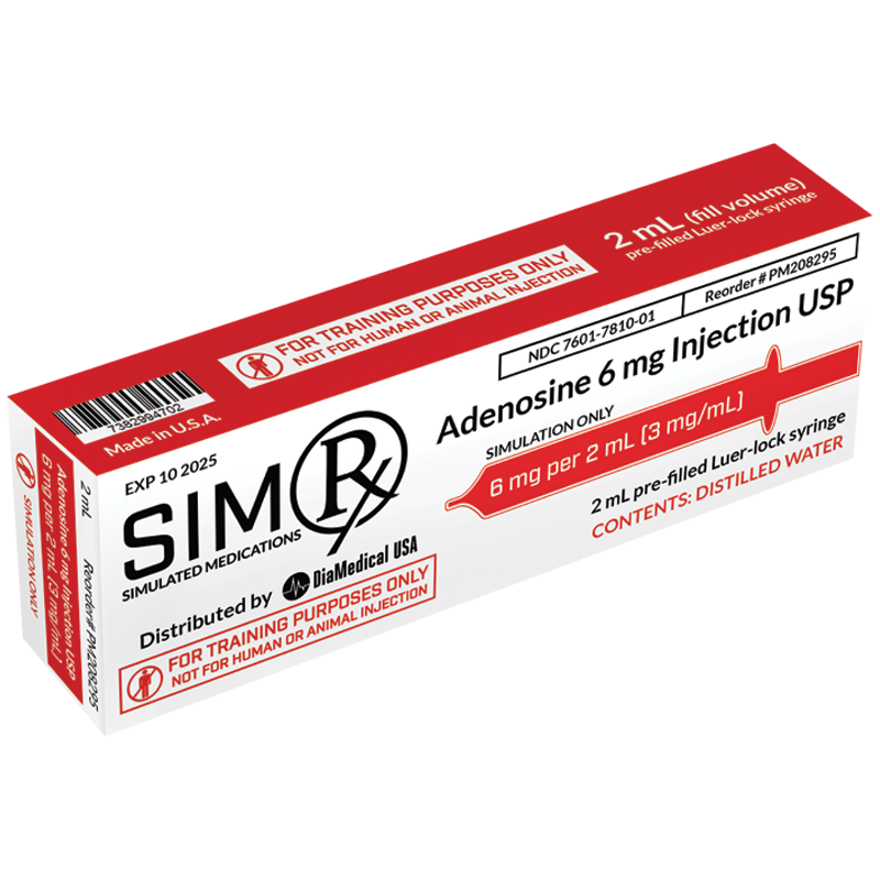 SimRx Adenosine Injection PREFILLED SYRINGE USP 6mg - Each