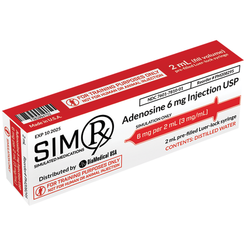 SimRx Adenosine Injection PREFILLED SYRINGE USP 6mg - Each