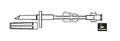 CODAN Take Set, non-vented spike, pinch clamp, female luer-lock