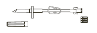 CODAN Take Set, non-vented spike, pinch clamp, female luer-lock